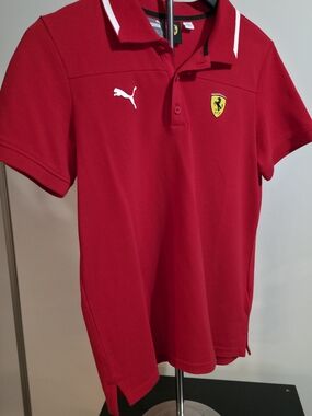 Puma x Ferrari Red Polo Shirt